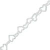 Thumbnail Image 1 of Child's Sterling Silver 4.8mm Heart Links Bracelet - 5.5"
