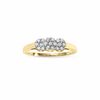 Thumbnail Image 0 of 1/4 CT. T.W. Diamond Cluster Flower Ring in 10K Gold - Size 7
