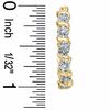 Thumbnail Image 2 of Diamond Accent "S" Hoop Earrings in 18K Gold-Plated Sterling Silver