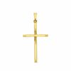 Diamond-Cut Cross Charm in 14K Gold