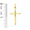 Diamond-Cut Cross Charm in 14K Gold