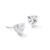 Thumbnail Image 1 of 6mm Heart-Shaped Cubic Zirconia Stud Earrings in Sterling Silver