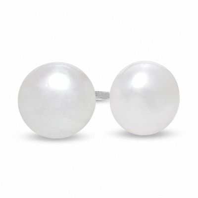 Sterling Silver Freshwater Cultured Pearl Studs