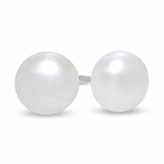 Sterling Silver Freshwater Cultured Pearl Studs