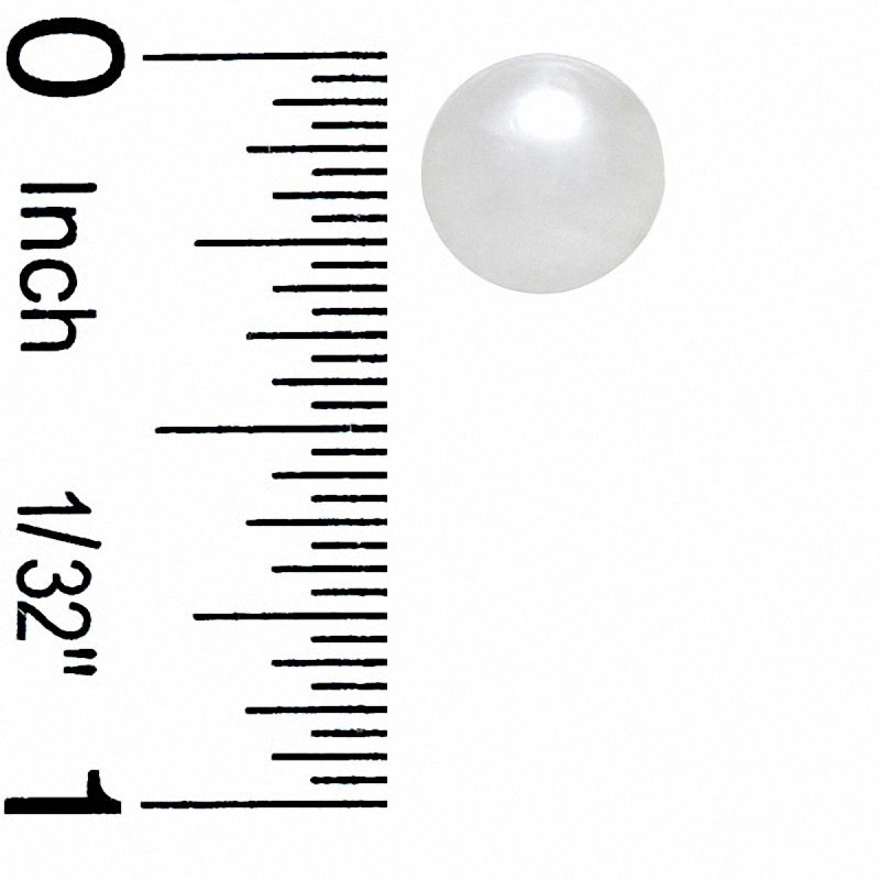 Main Image 2 of Sterling Silver Freshwater Cultured Pearl Studs