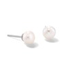 Thumbnail Image 1 of 6mm Freshwater Cultured Pearl Stud Earrings in Sterling Silver