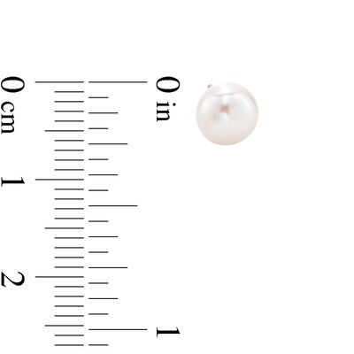 6mm Freshwater Cultured Pearl Stud Earrings in Sterling Silver