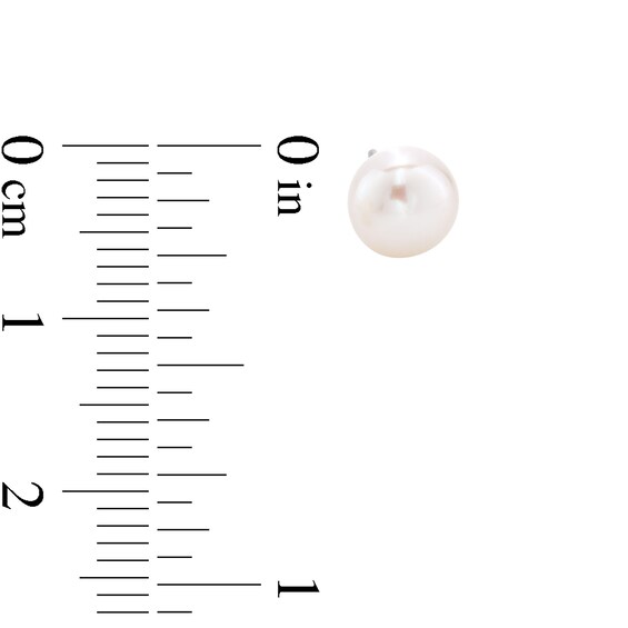 6mm Freshwater Cultured Pearl Stud Earrings in Sterling Silver