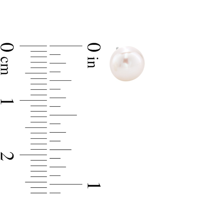 Main Image 3 of 6mm Freshwater Cultured Pearl Stud Earrings in Sterling Silver