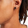 Thumbnail Image 1 of 8mm Princess-Cut Black Cubic Zirconia Stud Earrings in Sterling Silver