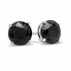 Thumbnail Image 0 of 8mm Black Cubic Zirconia Stud Earrings in Sterling Silver