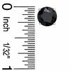 Thumbnail Image 1 of 8mm Black Cubic Zirconia Stud Earrings in Sterling Silver