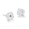 Thumbnail Image 1 of 8mm Cubic Zirconia Nine-Cut Stud Earrings in Sterling Silver