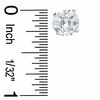 Thumbnail Image 2 of 8mm Cubic Zirconia Nine-Cut Stud Earrings in Sterling Silver