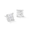 Thumbnail Image 1 of Composite Princess-Cut Cubic Zirconia Stud Earrings in Sterling Silver