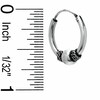 Sterling Silver Bali Hoop Earrings