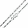 Thumbnail Image 1 of Child's Sterling Silver 050 Gauge Figaro Chain Necklace - 13"