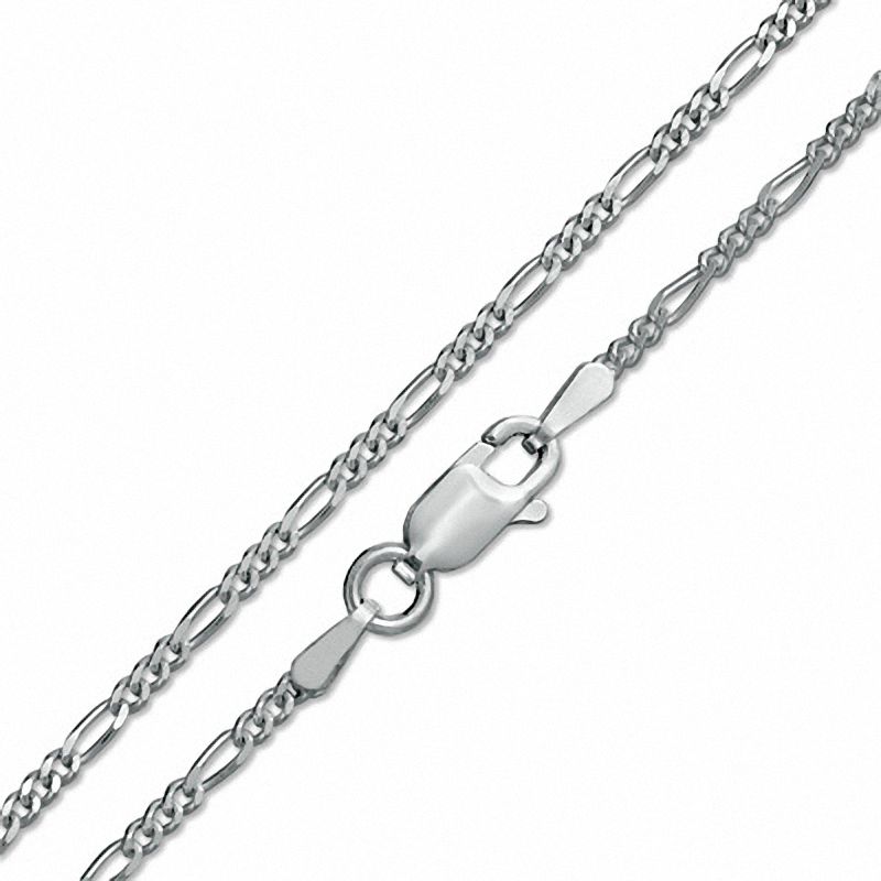 Main Image 1 of Child's Sterling Silver 050 Gauge Figaro Chain Necklace - 13"