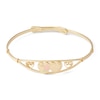 Thumbnail Image 1 of Child's 14K Gold Fill Adjustable Engraved Multi-Heart Bangle - 5.25"