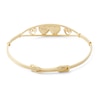 Thumbnail Image 2 of Child's 14K Gold Fill Adjustable Engraved Multi-Heart Bangle - 5.25"