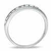 Thumbnail Image 1 of Cubic Zirconia Pavé Wedding Band in Sterling Silver
