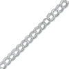 Thumbnail Image 1 of Sterling Silver 050 Gauge Charm Link Bracelet - 7&quot;