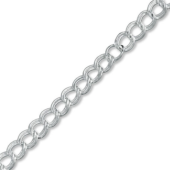 Sterling Silver Gauge Charm Link Bracelet