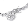 Thumbnail Image 3 of Diamond Accent S Heart Dangle Bracelet in Sterling Silver - 7.25"