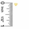 Child's 14K Gold Heart Stud Earrings