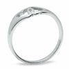 Sterling Silver Interlocking Heart Ring - Size 7