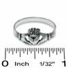 Thumbnail Image 2 of Claddagh Ring in Sterling Silver - Size 8