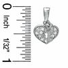 Thumbnail Image 1 of Cubic Zirconia Heart Key Charm in Sterling Silver