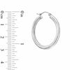 30mm Polished Hoop Earrings in Sterling Silver
