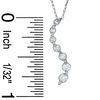 Thumbnail Image 1 of 1/4 CT. T.W. Journey Diamond Seven Stone Pendant in 10K White Gold - 16"