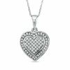 Thumbnail Image 0 of 1/5 CT. T.W. Diamond Heart Pendant in 10K White Gold