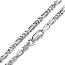 Made in Italy Child's 080 Gauge Figaro Chain Necklace in Solid Sterling Silver - 15&quot;