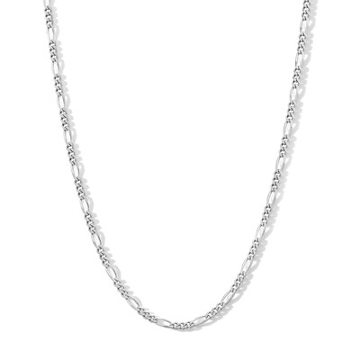 Made in Italy Child's 080 Gauge Figaro Chain Necklace in Solid Sterling Silver - 15"