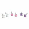 Child's 3mm Cubic Zirconia Stud Earrings Set in Sterling Silver
