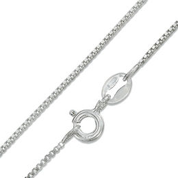 Made in Italy Child's 090 Gauge Box Chain Necklace in Solid Sterling Silver - 15&quot;