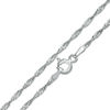 Thumbnail Image 0 of Made in Italy Child's 030 Gauge Singapore Chain Necklace in Solid Sterling Silver - 15"