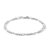 Thumbnail Image 0 of Made in Italy Child's 080 Gauge Figaro Bracelet in Sterling Silver - 5.5"