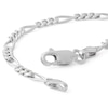 Thumbnail Image 1 of Made in Italy Child's 080 Gauge Figaro Bracelet in Sterling Silver - 5.5"