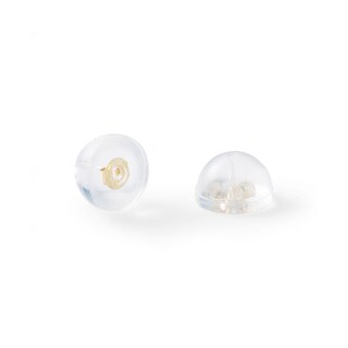 5mm Square-Cut Cubic Zirconia Stud Earrings in 10K Gold