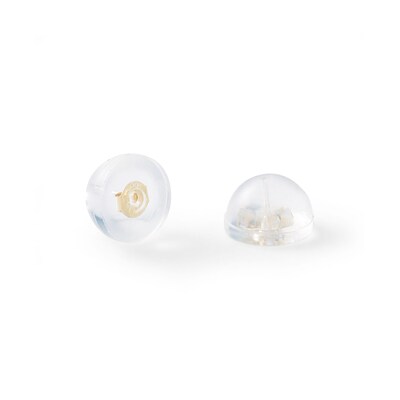 5mm Square-Cut Cubic Zirconia Stud Earrings in 10K Gold