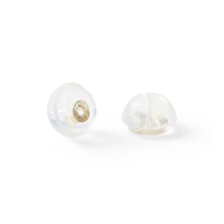 10K Solid Gold 6mm CZ Solitaire Studs