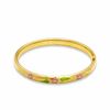 Thumbnail Image 0 of Child's 14K Tri-Tone Gold Fill Flower Bangle - 5.25"