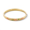 Thumbnail Image 1 of Child's 14K Tri-Tone Gold Fill Flower Bangle - 5.25"
