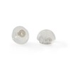 Thumbnail Image 1 of 5mm Square-Cut Cubic Zirconia Stud Earrings in 10K White Gold