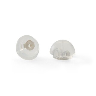 5mm Square-Cut Cubic Zirconia Stud Earrings in 10K White Gold