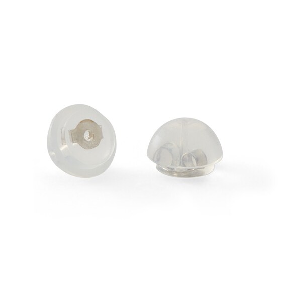 5mm Square-Cut Cubic Zirconia Stud Earrings in 10K White Gold